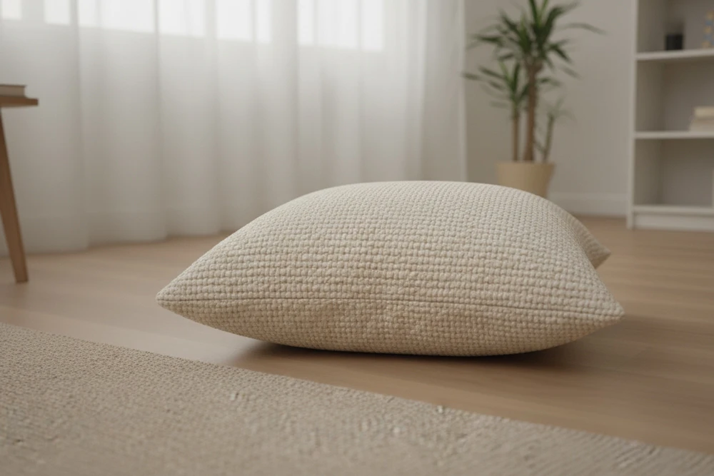 Wool or wool-blend fabric showing its texture